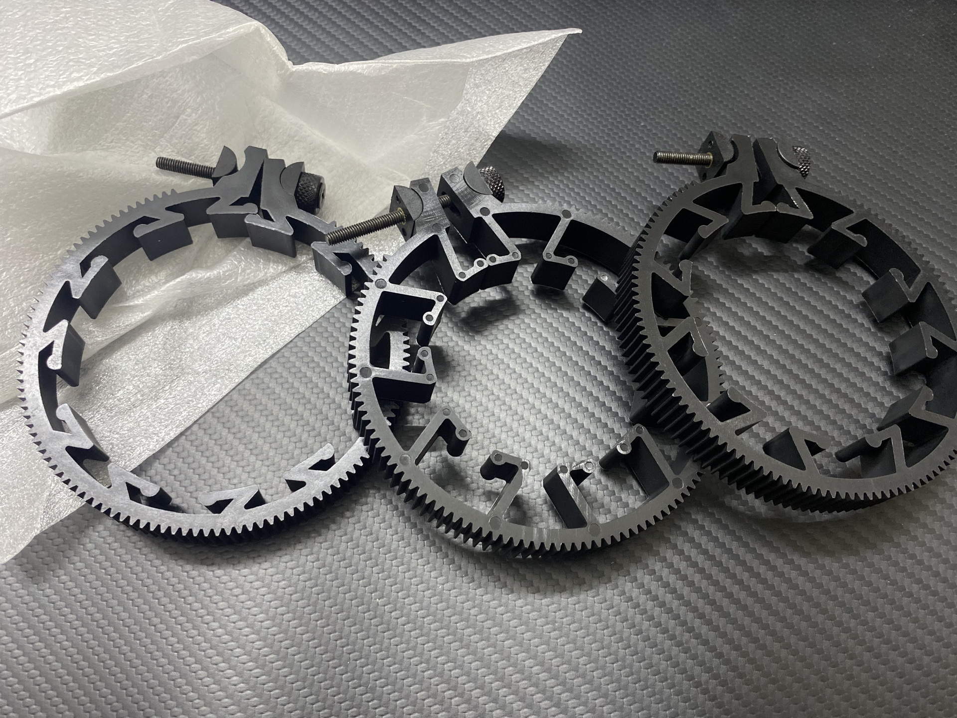 外贸库存促销/专业单反、微单镜头跟焦齿环，一套3只，适配常用镜头口径，专业模具制造