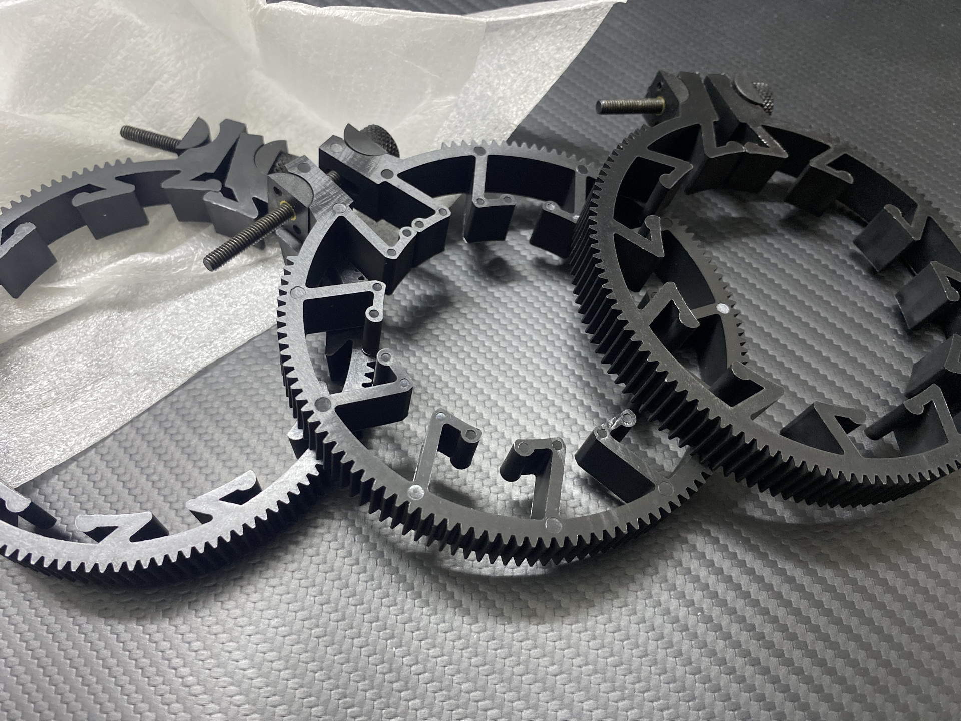 外贸库存促销/专业单反、微单镜头跟焦齿环，一套3只，适配常用镜头口径，专业模具制造