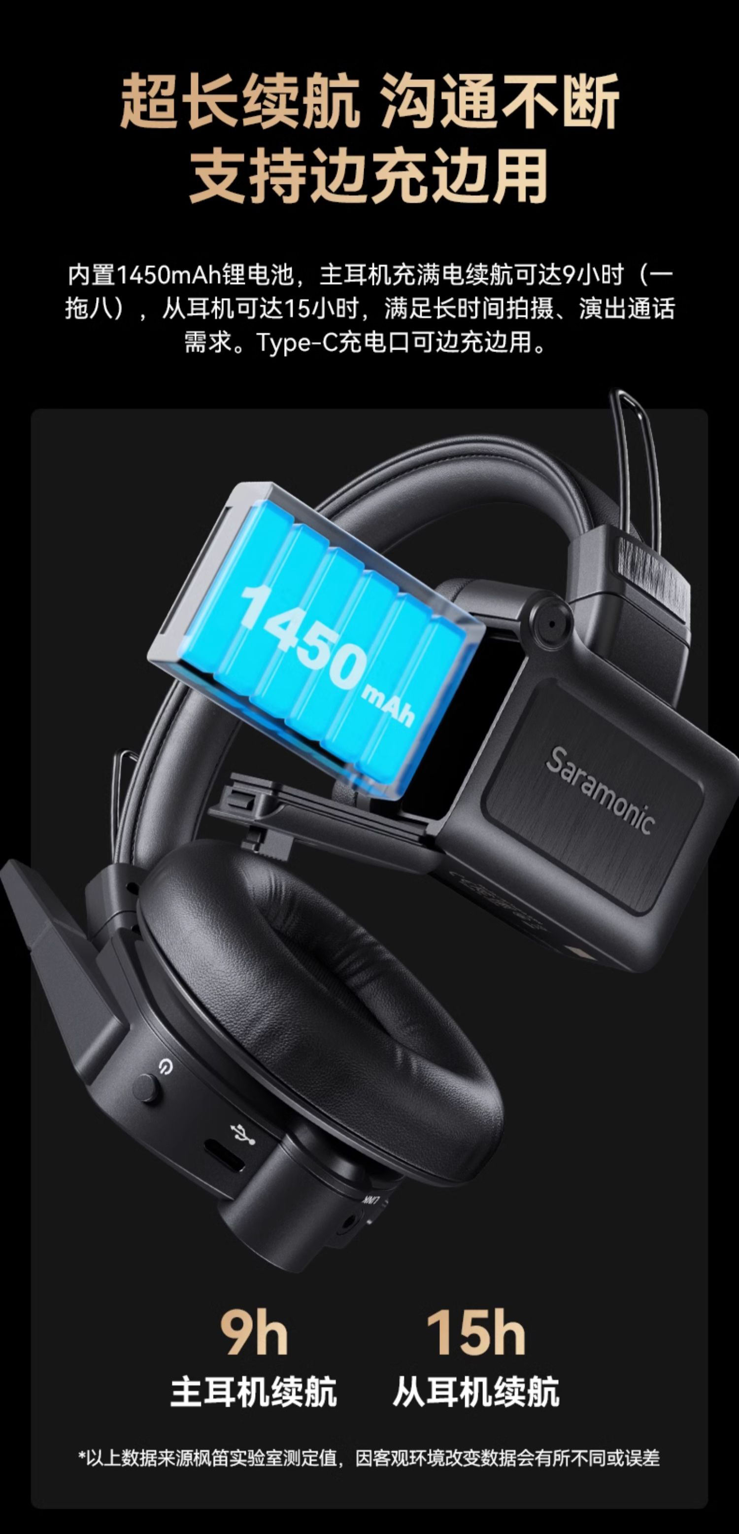 新品促销/枫笛WiTalk9头戴导播通话系统/500m多人远距离通话对讲一拖八套装