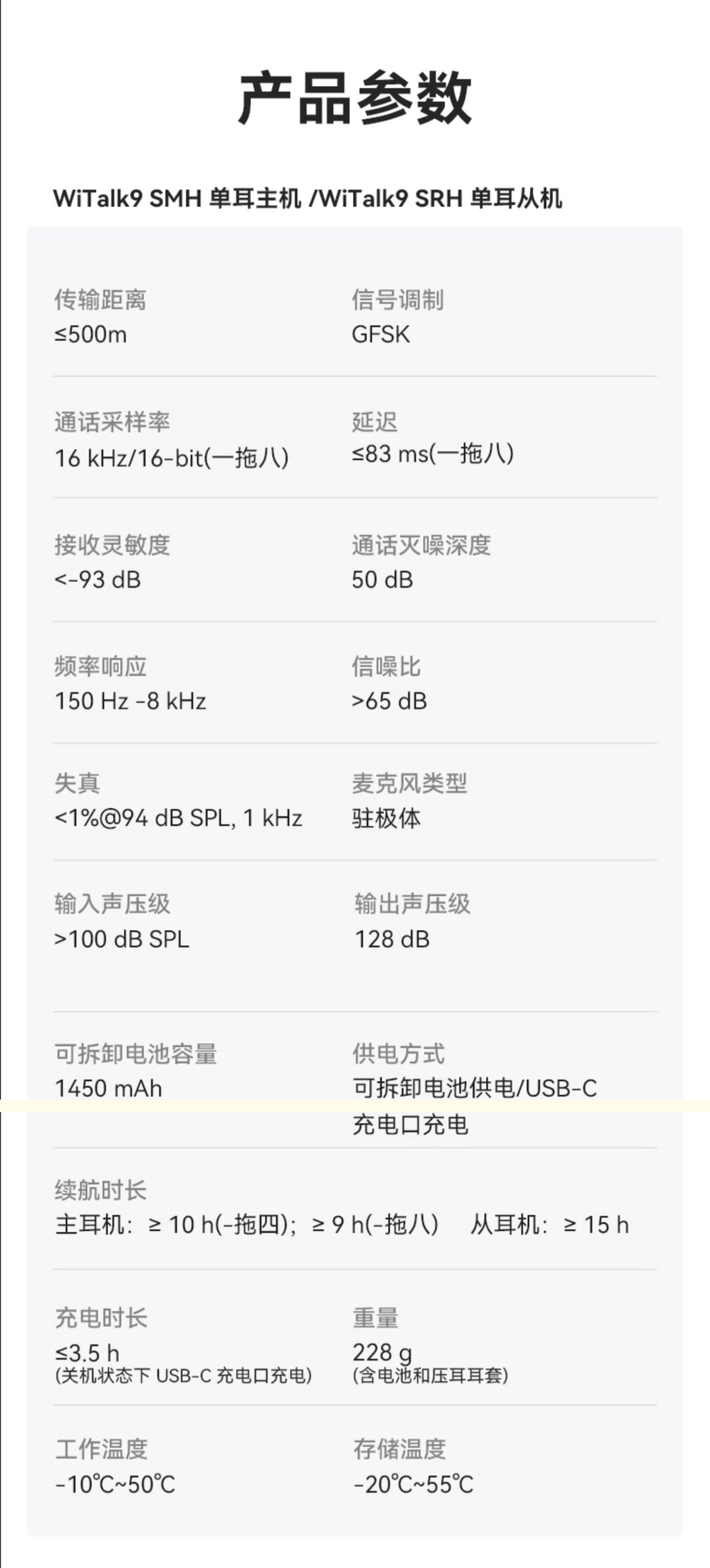 新品促销/枫笛WiTalk9头戴导播通话系统/500m多人远距离通话对讲一拖八套装