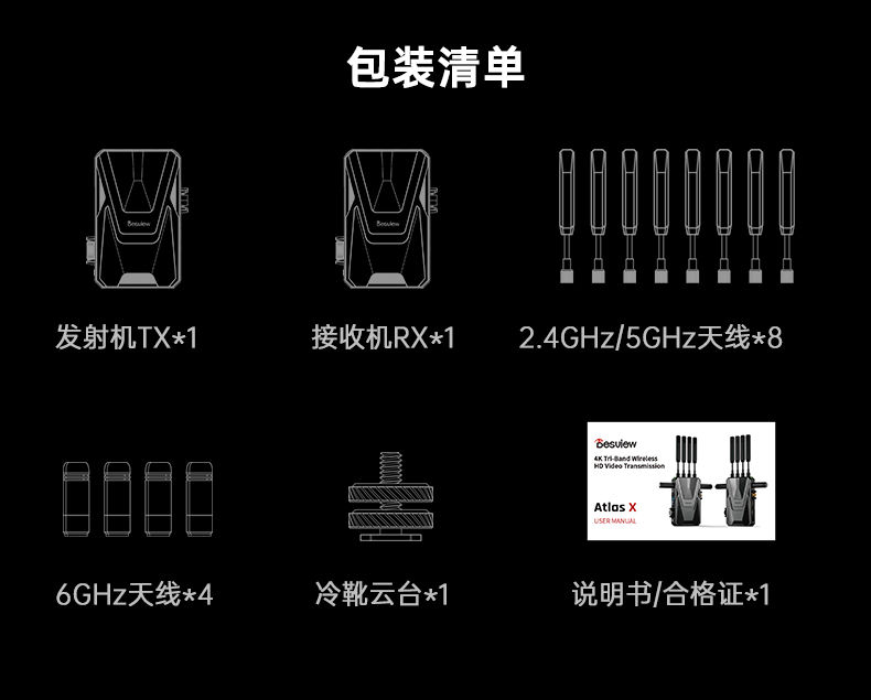 新品/百视悦4K图传/零售只要4999,接口齐全,4K60P,性价比中的战斗机