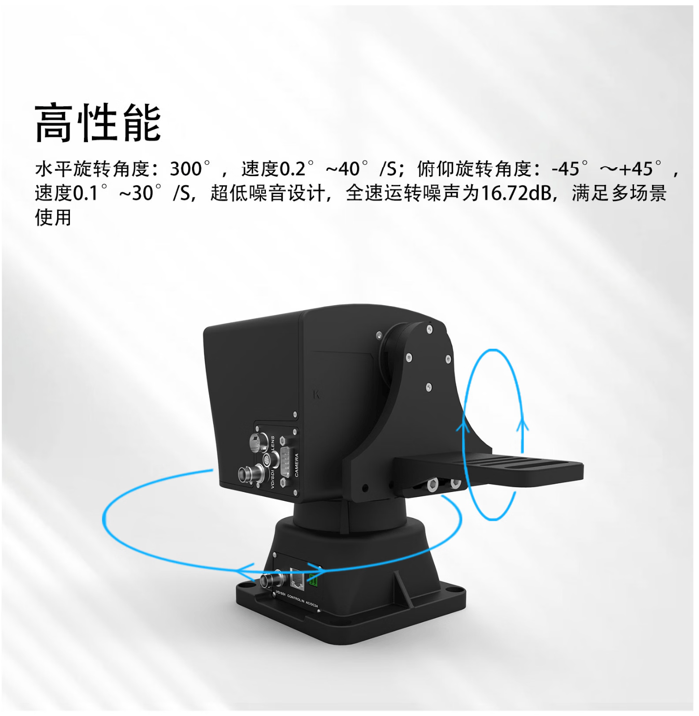 新品发布/广播级无人化智能云台控制系统/支持云台+镜头预置位/完美支持Z280摄像机/优秀的遥控手感，媲美人工