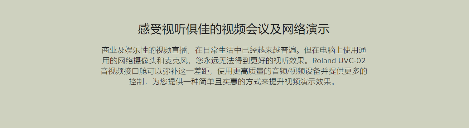 Roland罗兰UVC-02/HDMI直播/会议/音视频采集卡/回声抑制降噪/方便操控