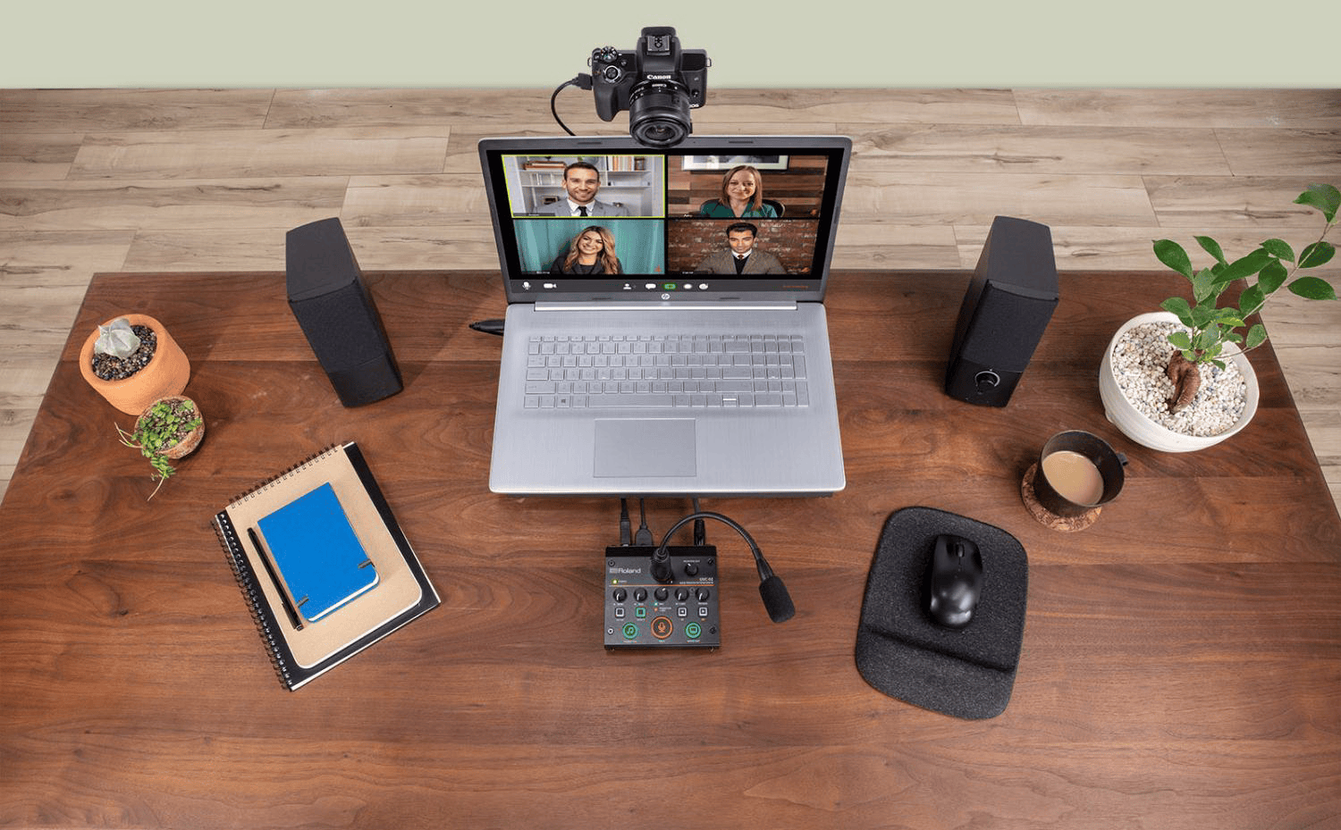 Roland罗兰UVC-02/HDMI直播/会议/音视频采集卡/回声抑制降噪/方便操控