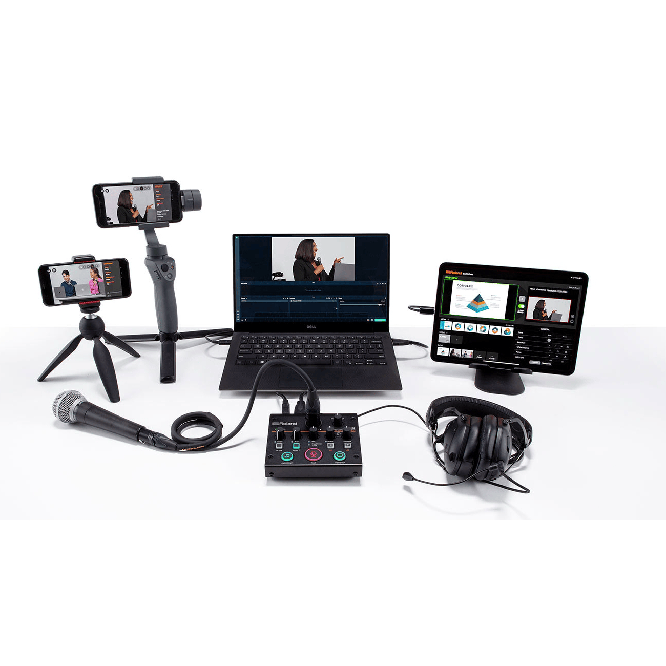 Roland罗兰UVC-02/HDMI直播/会议/音视频采集卡/回声抑制降噪/方便操控