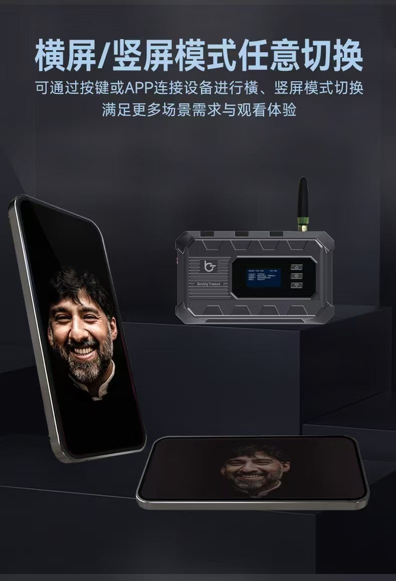 超性价比聚宝推流器/婚礼移动画面上屏器/迷你直播背包