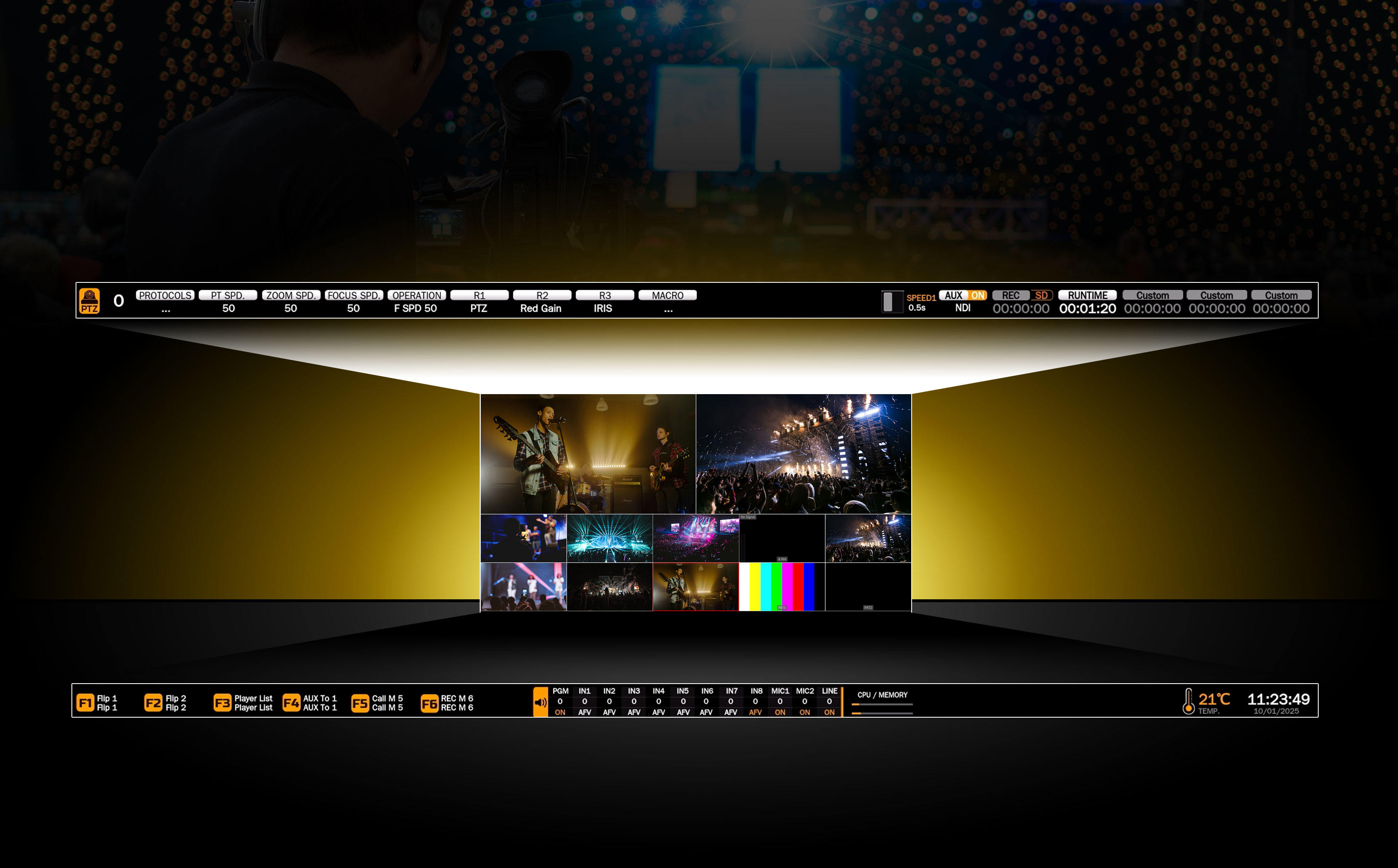 新品发布/17.3寸迈拓斯蜂鸟S8X-8通道SDI/HDMI视频切换台