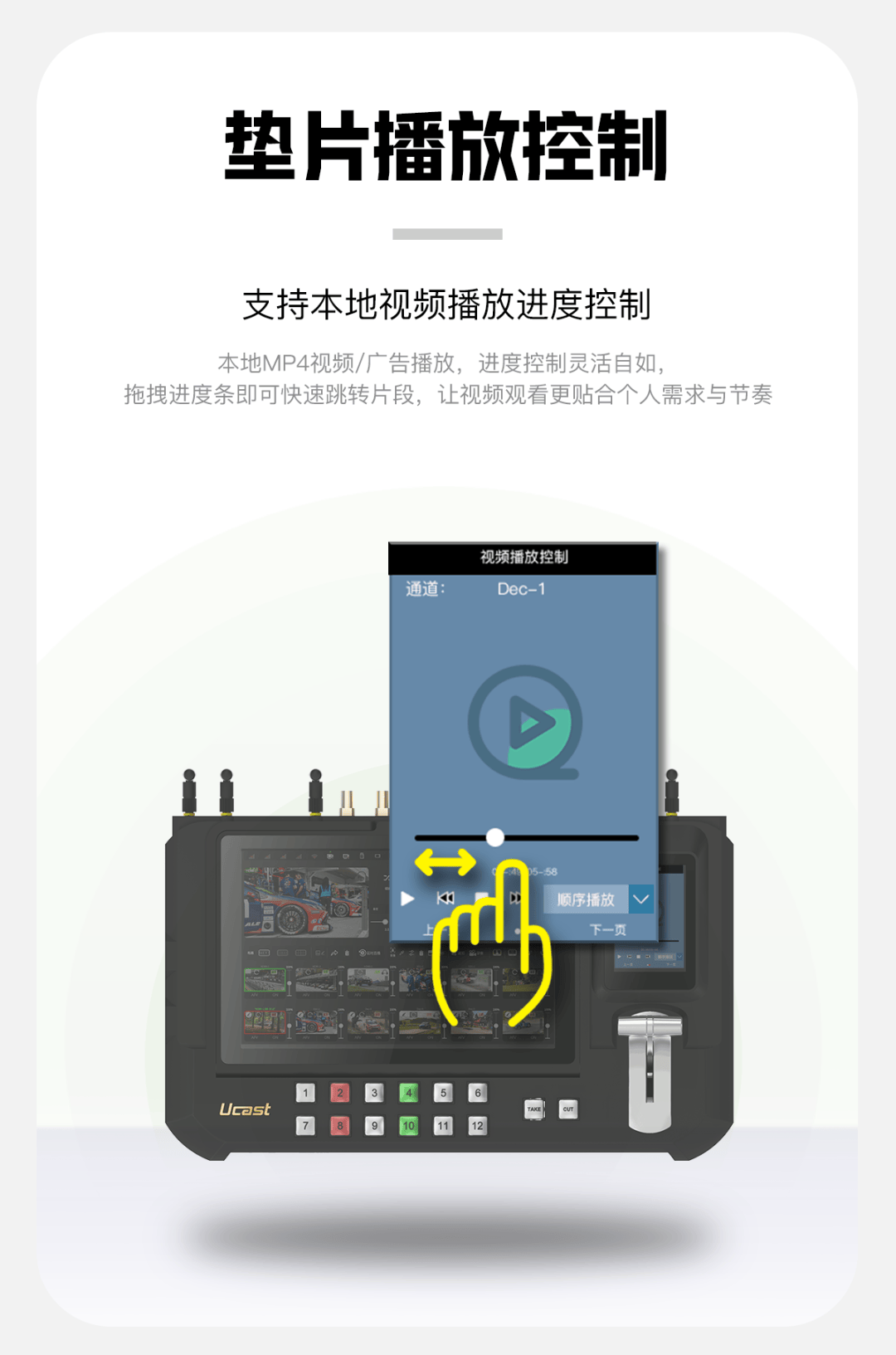 新品上市/Ucast R20/R20 Pro多网聚合导播台/5G+帧同步/聚合路由/语音通话/延时播控