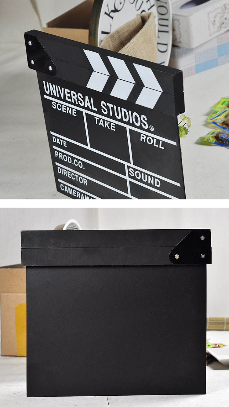 电影打板道具场记板开拍板导演板木质摄影网店拍照创意装饰品摆件