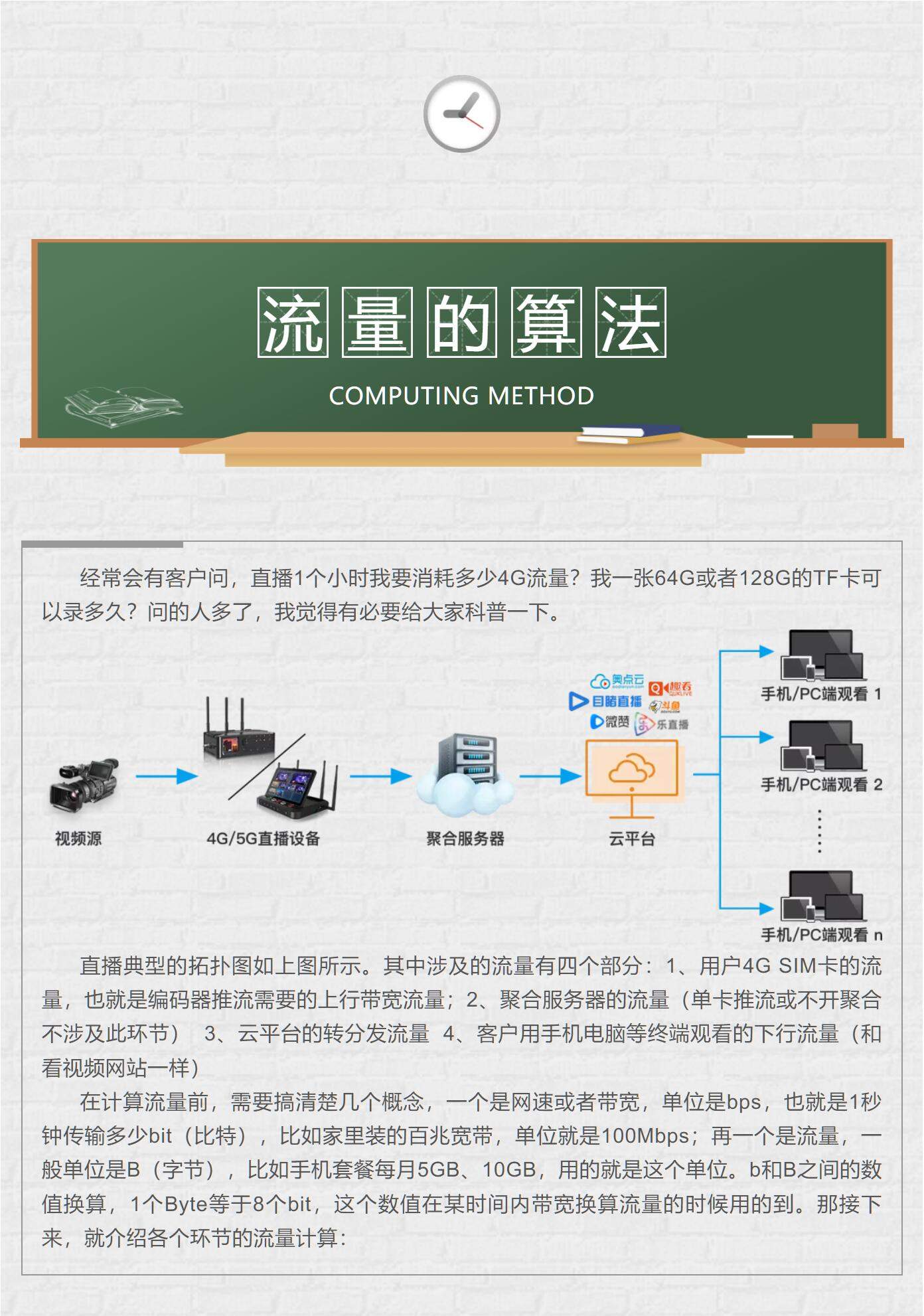 科普/一场直播到底涉及哪些流量,到底是怎么计算的/专业知识答疑解惑