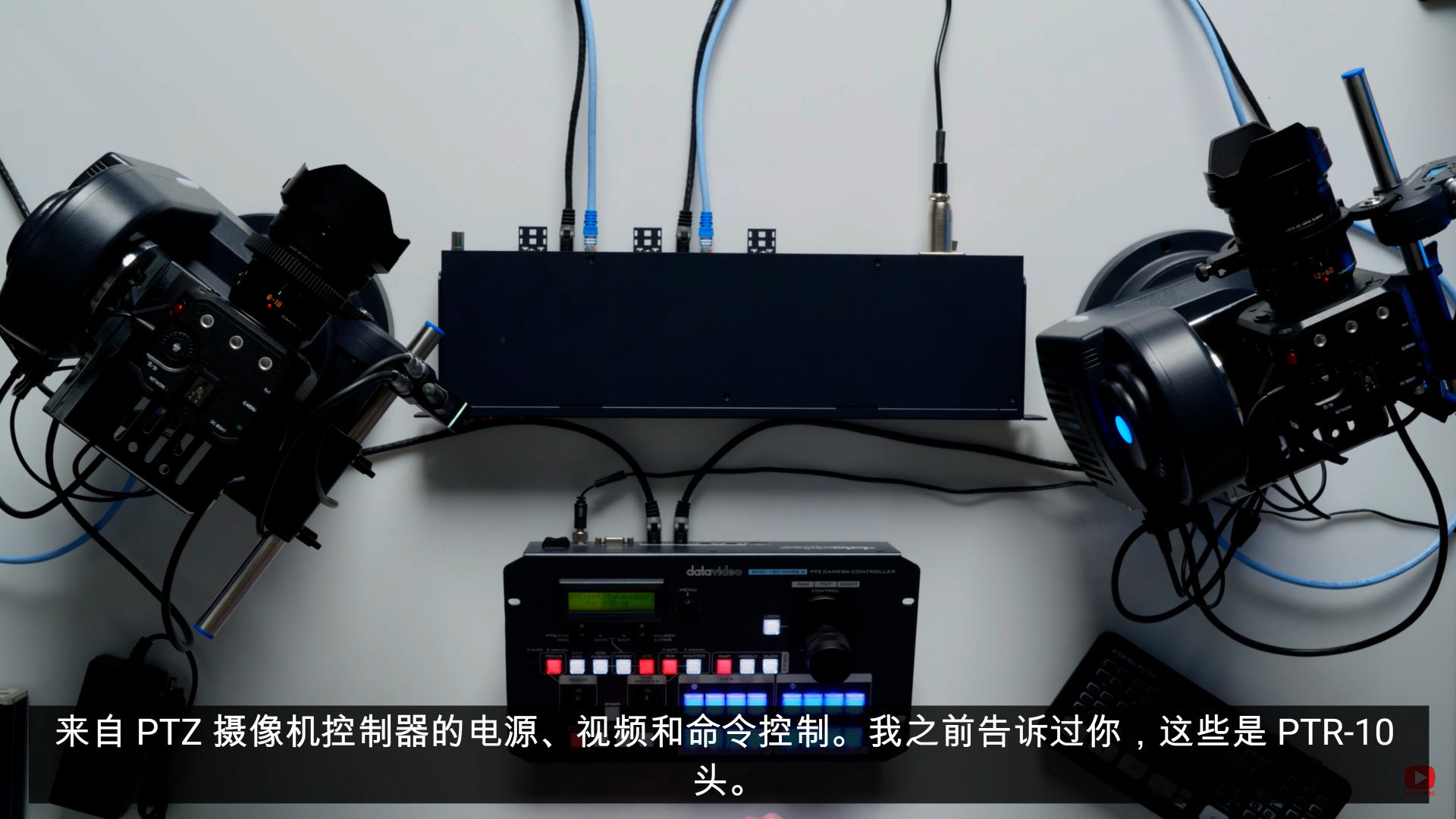 可适配摄像机/单反/微单的 PTZ 云台控制系统，电子跟焦器的解决方案非常棒！单反，微单的画质，镜头组，太丰富了！超级赞！！！