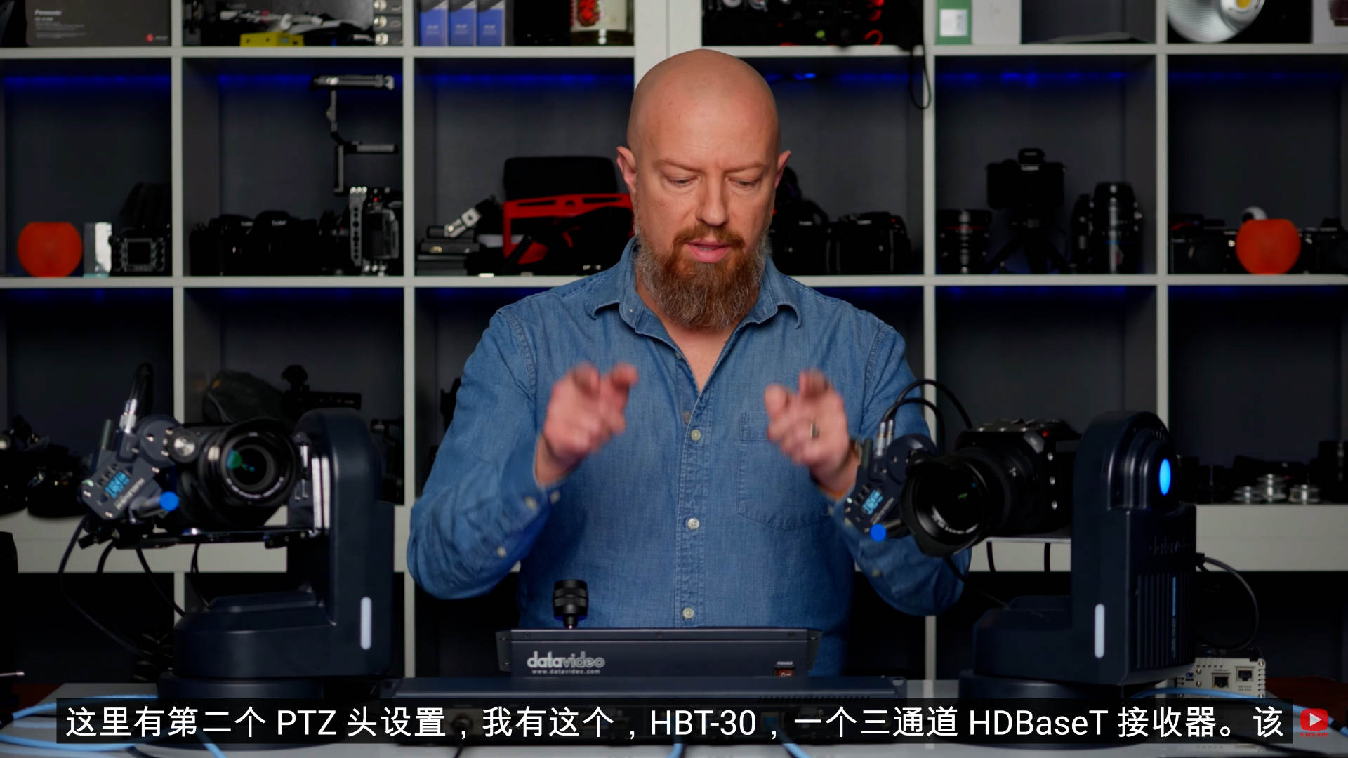 可适配摄像机/单反/微单的 PTZ 云台控制系统，电子跟焦器的解决方案非常棒！单反，微单的画质，镜头组，太丰富了！超级赞！！！