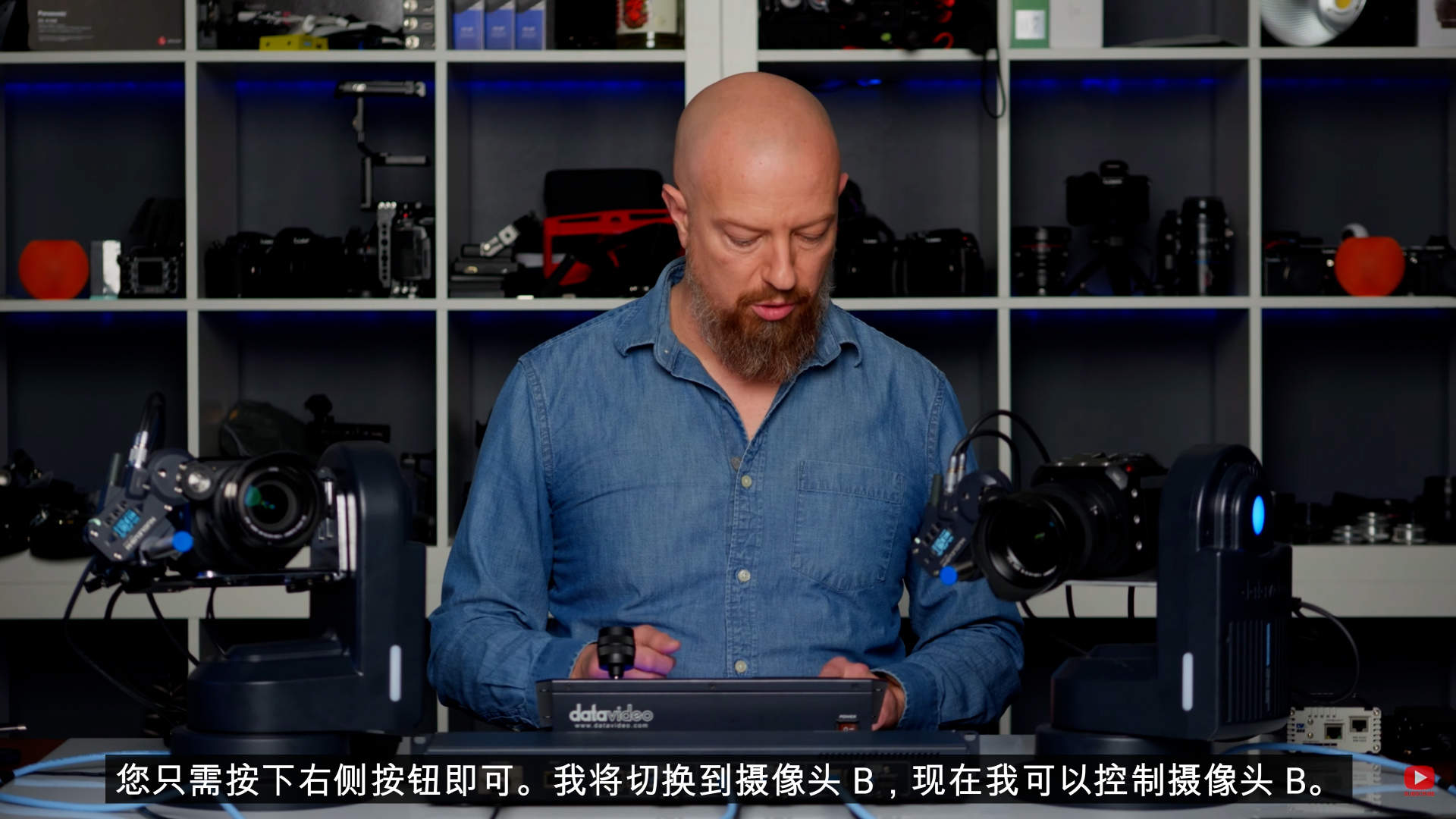 可适配摄像机/单反/微单的 PTZ 云台控制系统，电子跟焦器的解决方案非常棒！单反，微单的画质，镜头组，太丰富了！超级赞！！！