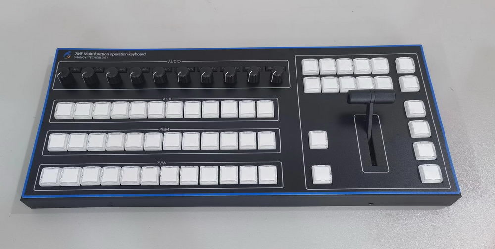 新款上市-20路导播键盘-10路音频-霍尔推子，按键支持自定义，支持预定！厂家首批预售！支持BMD系列导播台