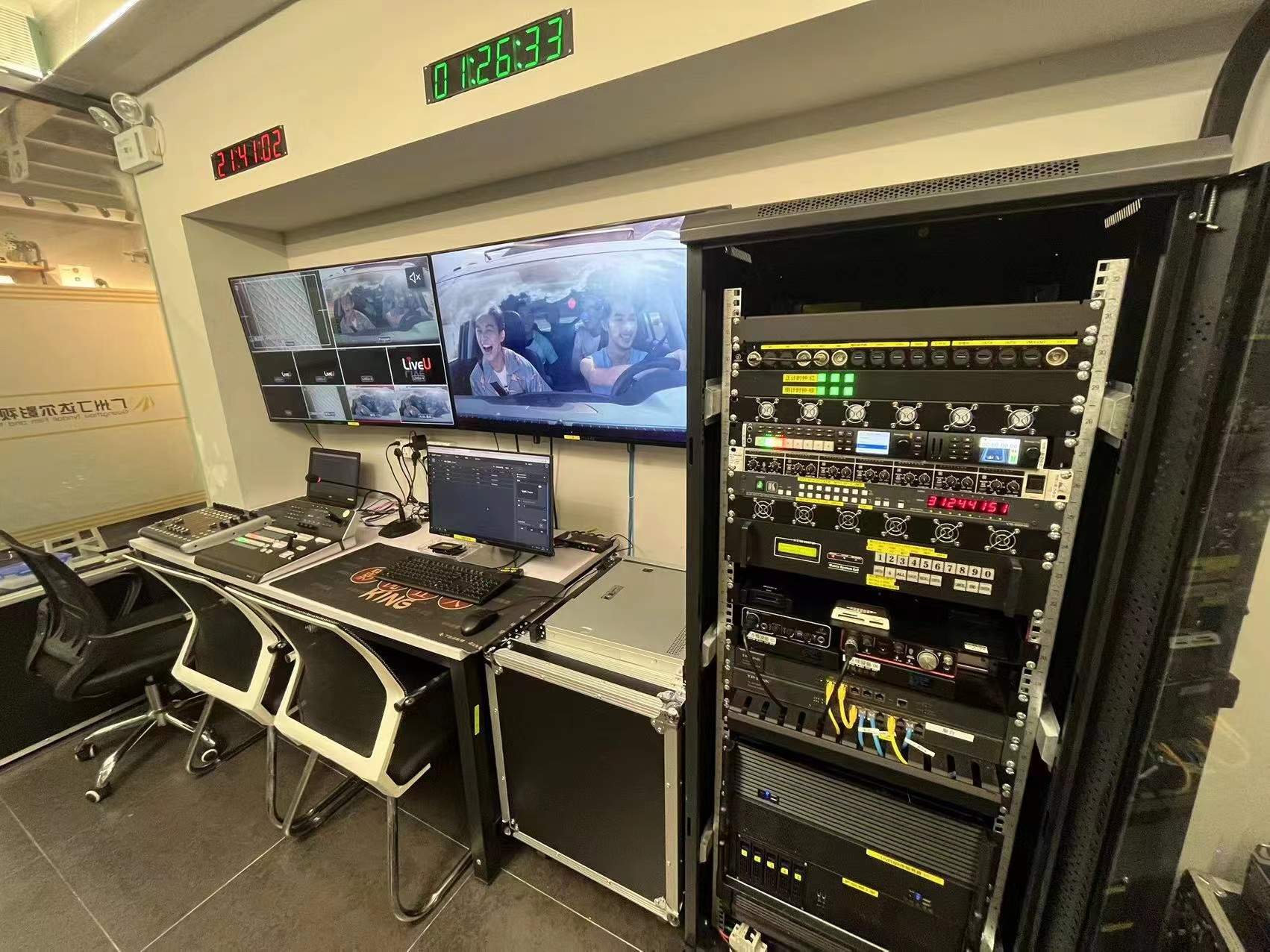 演播室/导播车 正计时-倒计时 时间提示器 GPS/北斗双模校时 分秒不差