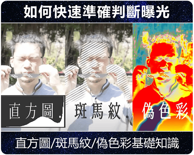 持续学习不迷路/拍摄中如何準確判斷曝光/直方圖、斑馬紋、偽色彩如何使用/摄像基础知识分享
