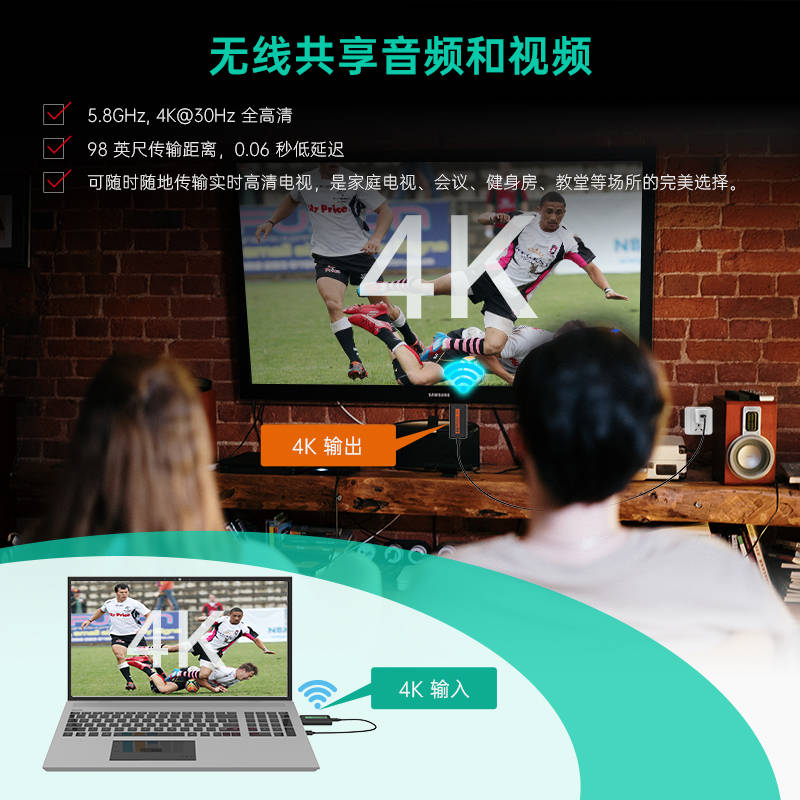 实用新品/4K音视频无限延长器/直播-会议-带货-户外-教育-推介